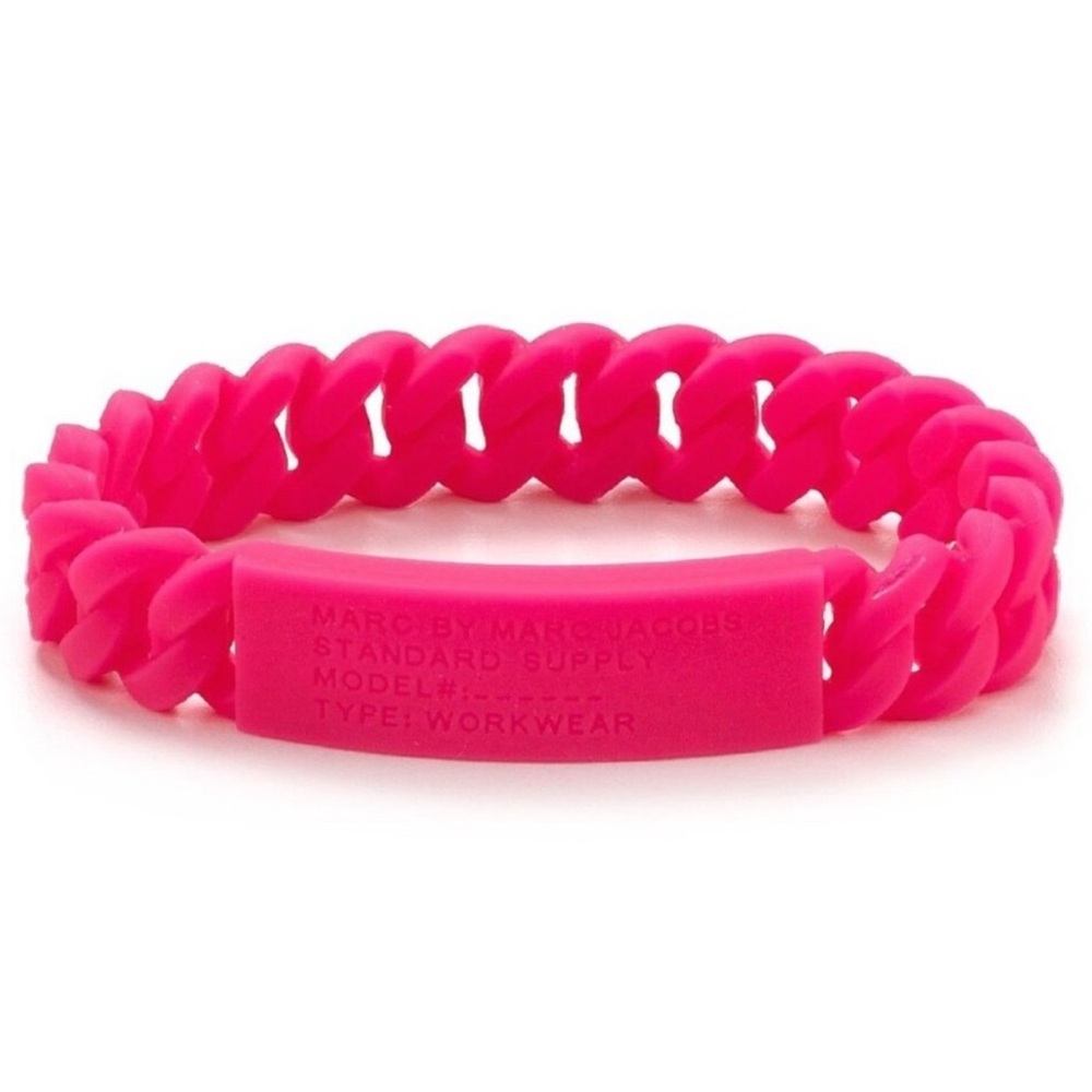 Marc by Marc Jacobs Knockout Pink Silicone Bracelet